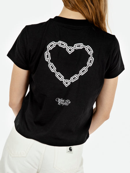 W S/S Chained t-shirt black / white