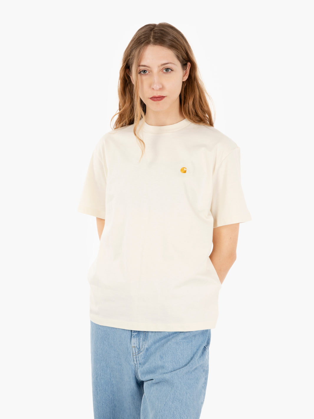W S/S Chase t-shirt natural / gold