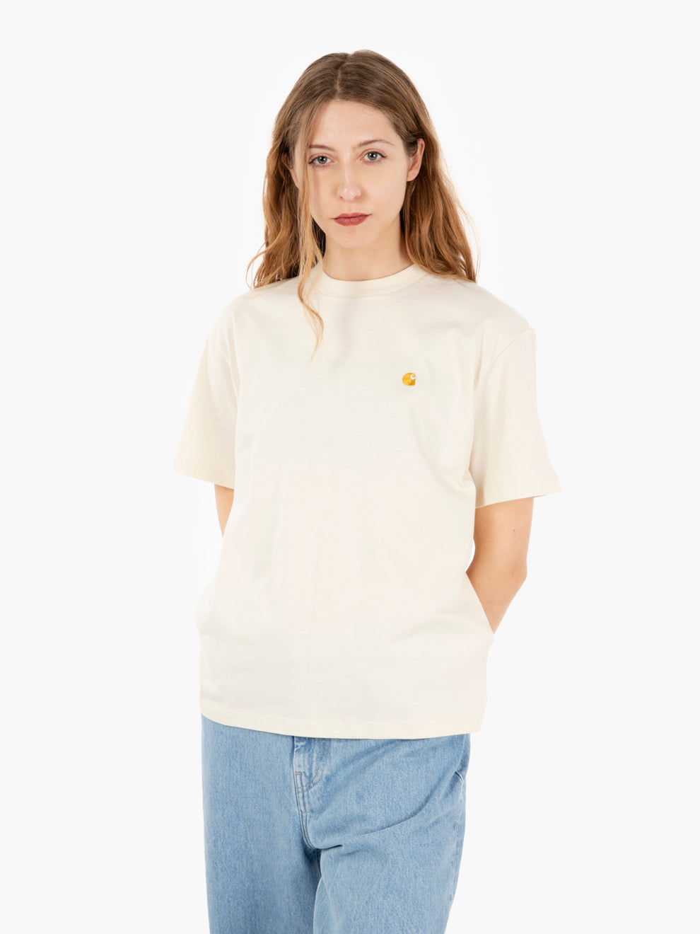 W S/S Chase t-shirt natural / gold