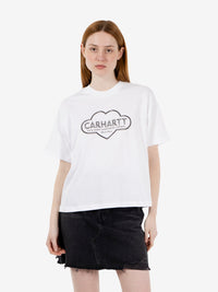 W' S/S Cloud Heart T-Shirt white