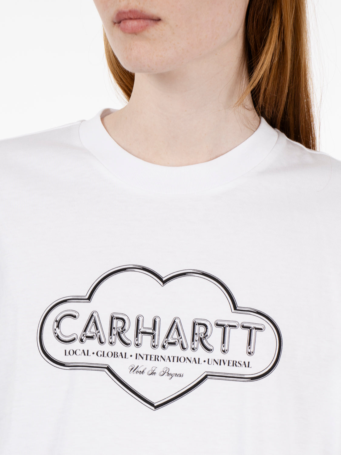 WS/S CLOUD HEART T-SHIRT WHITE I036380.02XX.03