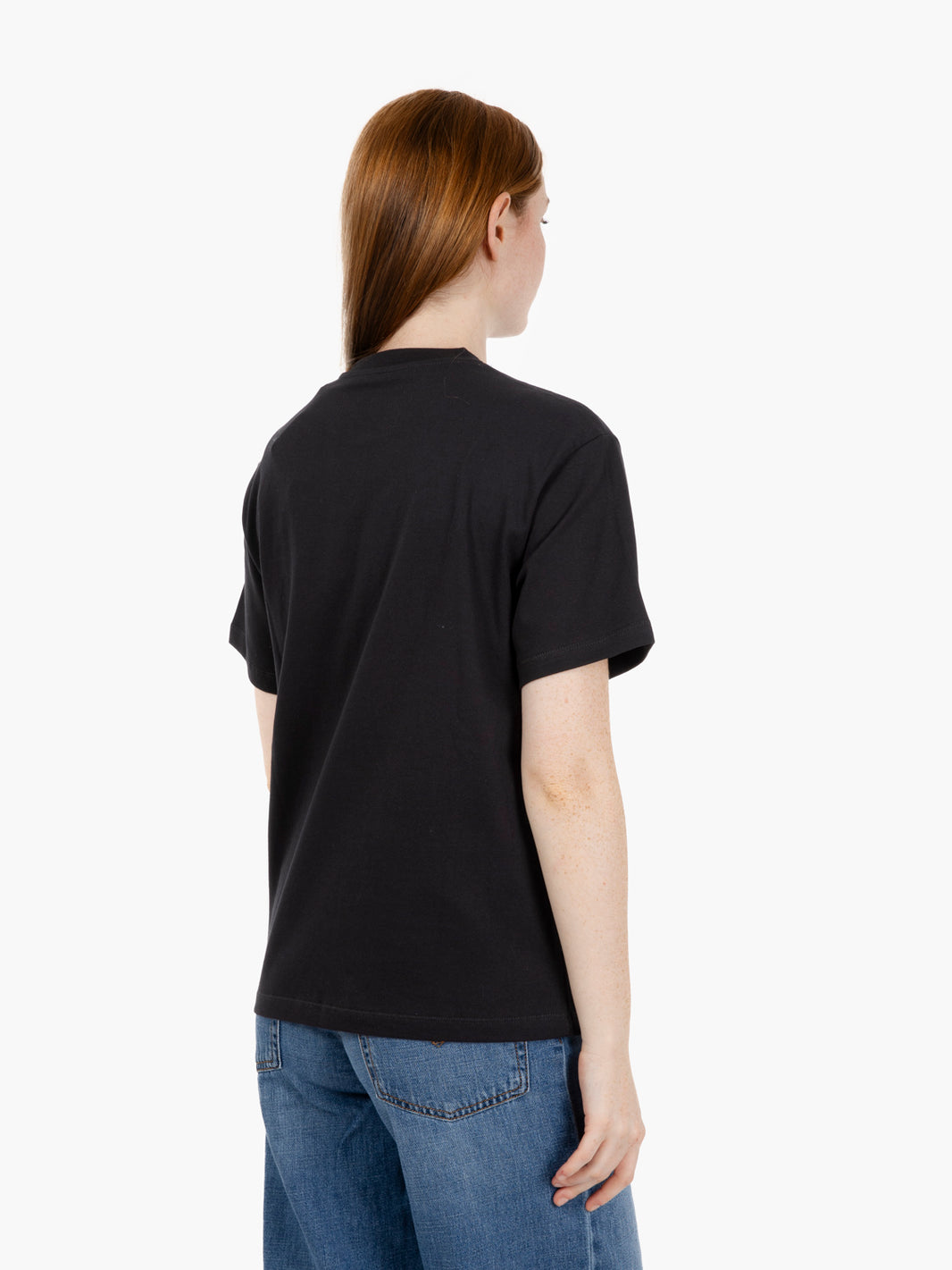 W' S/S Heart patch t-shirt black / red 