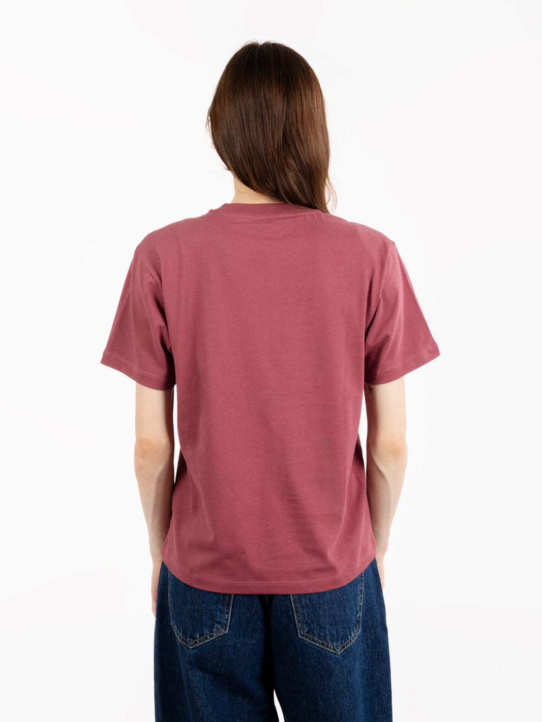 W' S/S Pocket t-shirt dusty fuchsia