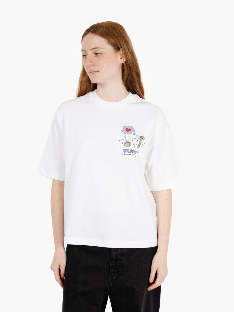WS/SS Office Supplies White T-shirt 