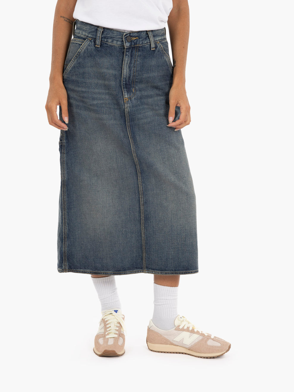 W' Single Knee Skirt Blue 