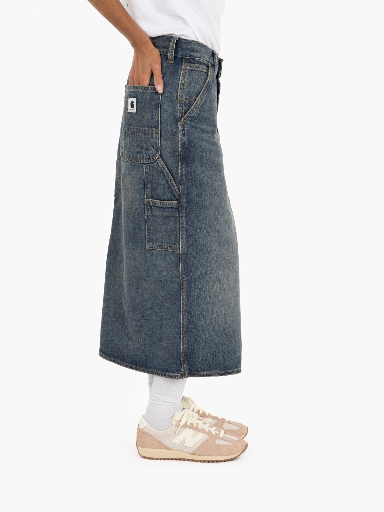 W' Single Knee Skirt Blue 