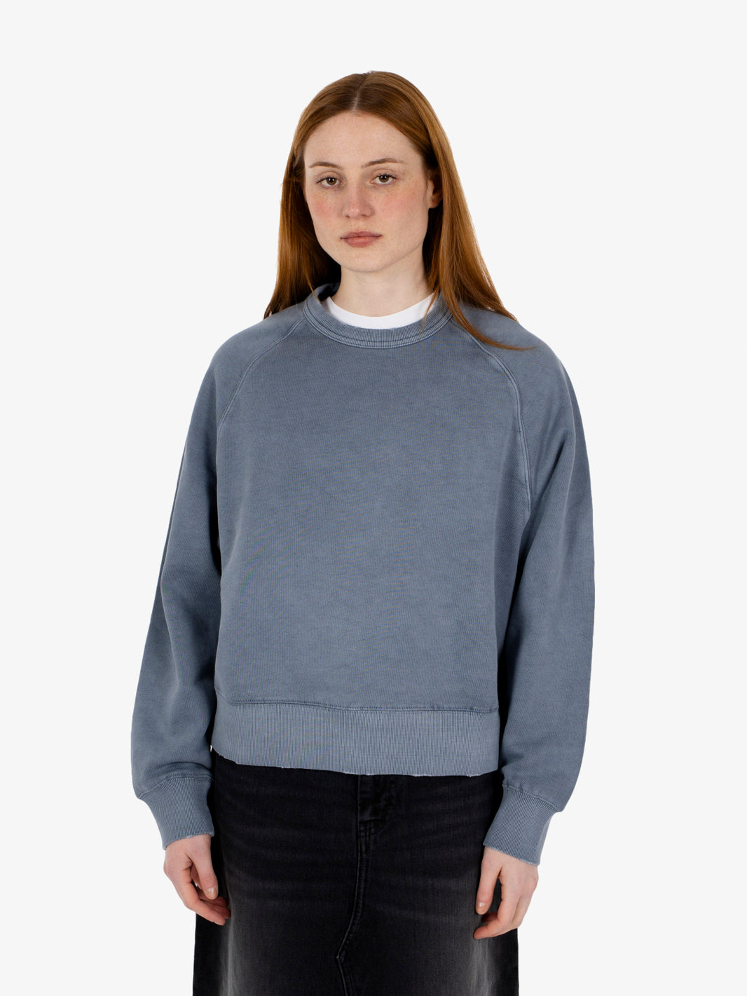 W' Torion Sweat office blue grind wash