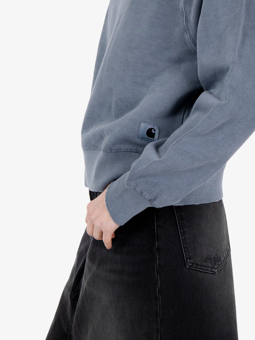 W' Torion Sweat office blue grind wash