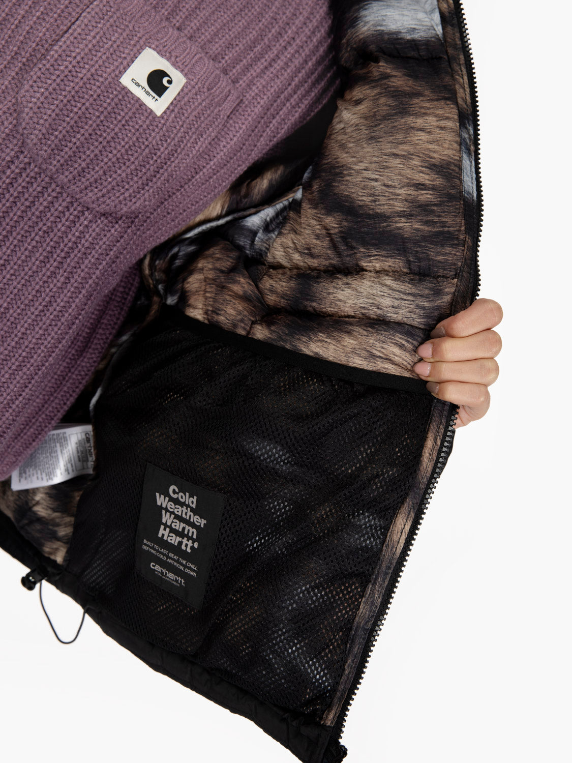 W' Torono jacket black / wild dog print