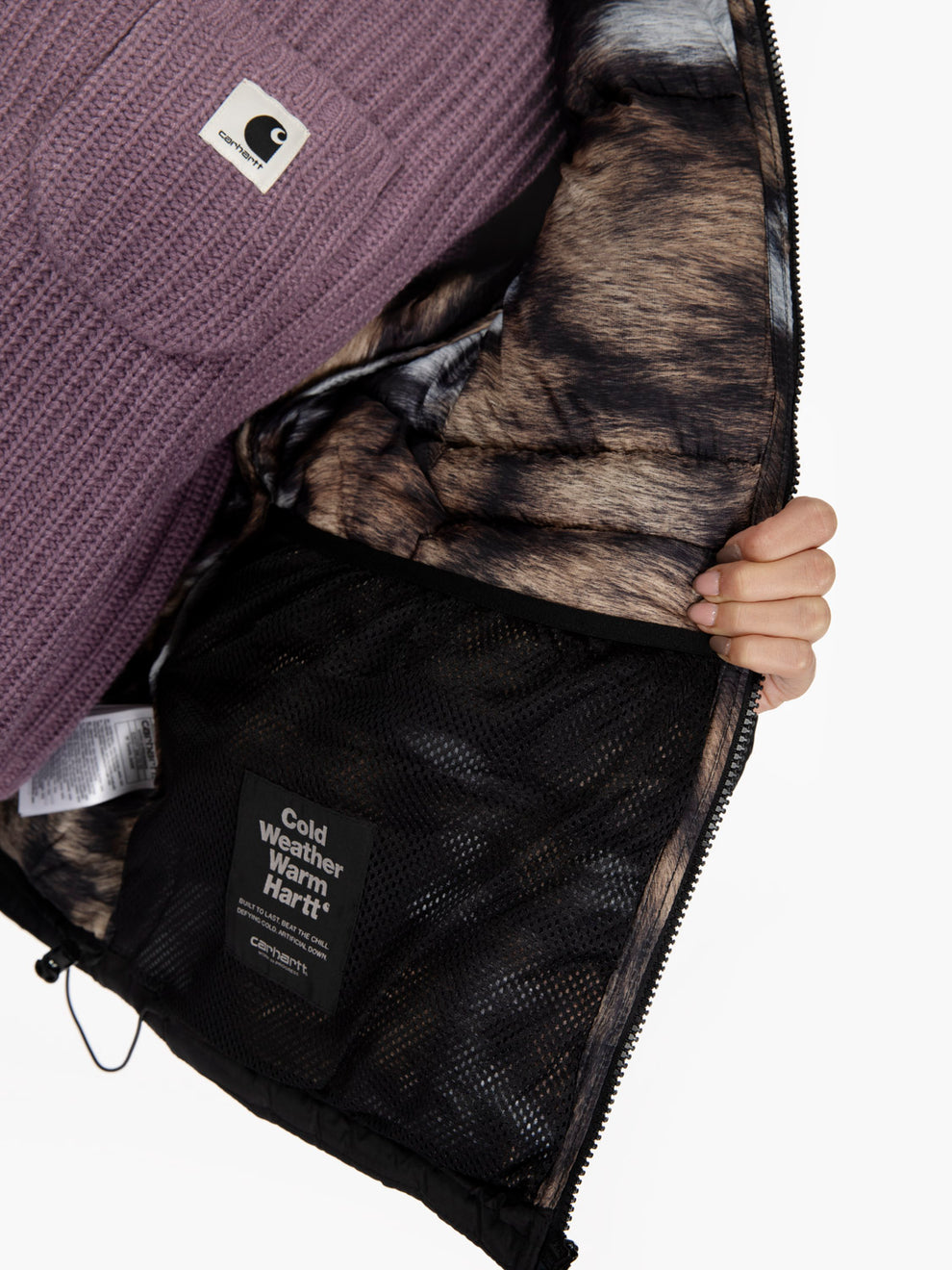 W' Torono jacket black / wild dog print