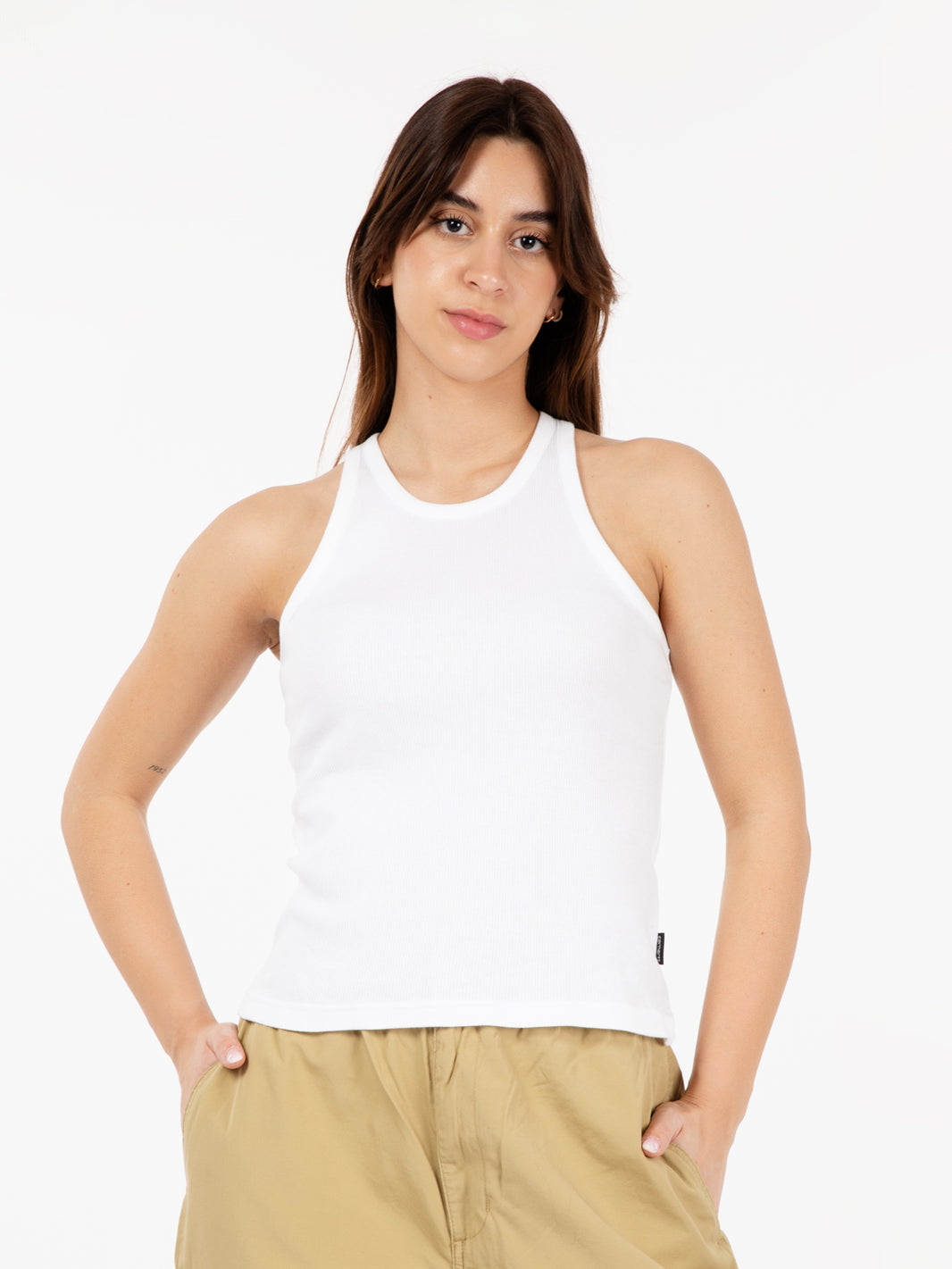 Women porter A-Shirt white