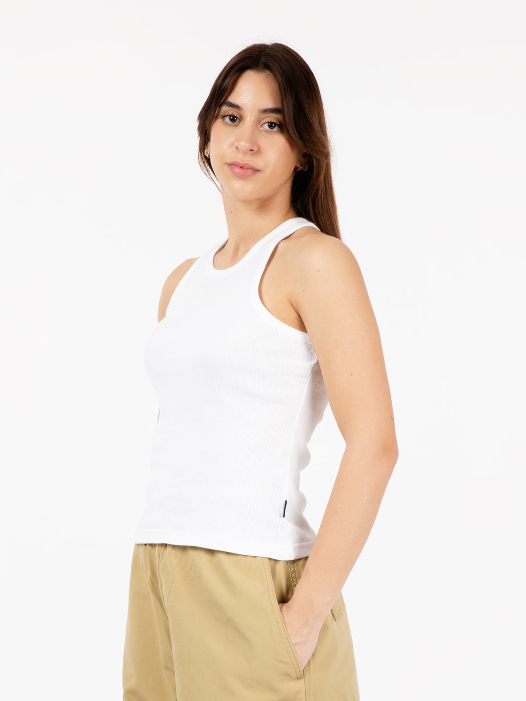 Women porter A-Shirt white