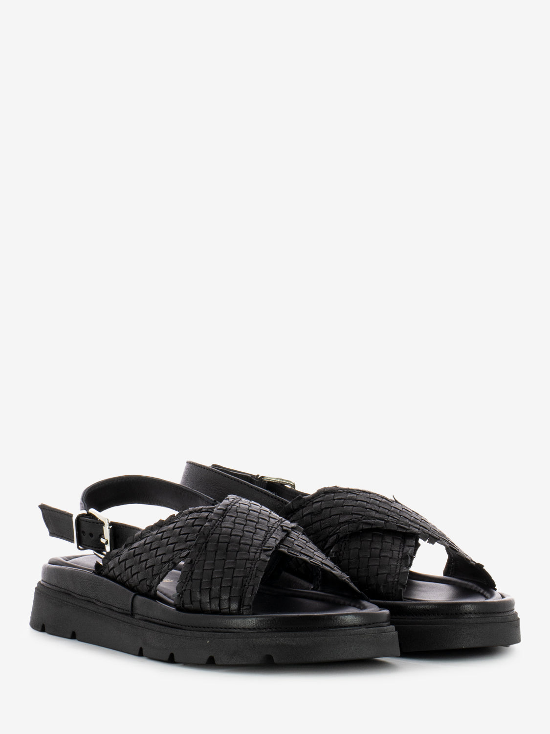 Sandali Thea Tress in pelle nero