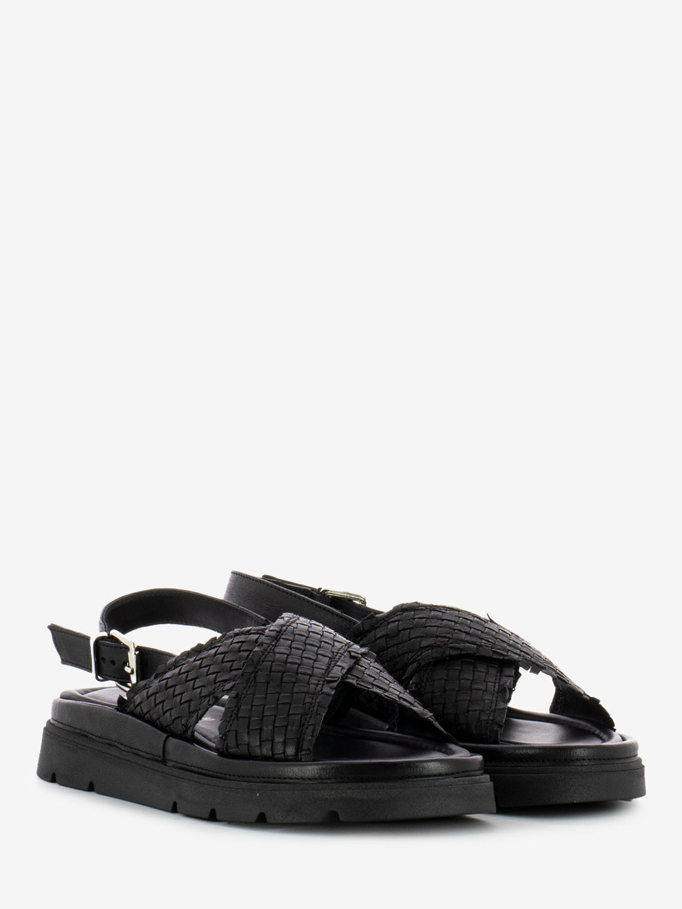 Sandali Thea Tress in pelle nero
