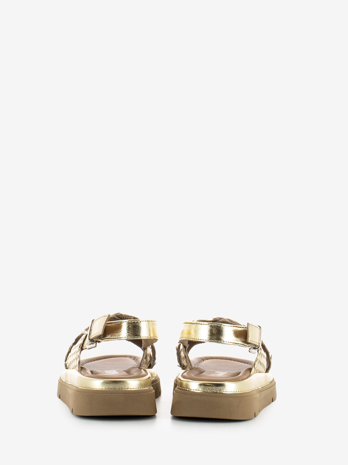 Sandali Thea Tress in pelle platino