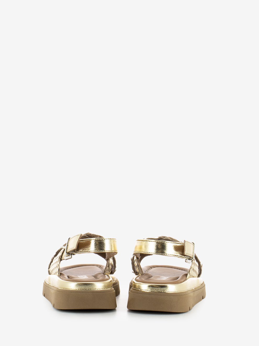 Sandali Thea Tress in pelle platino