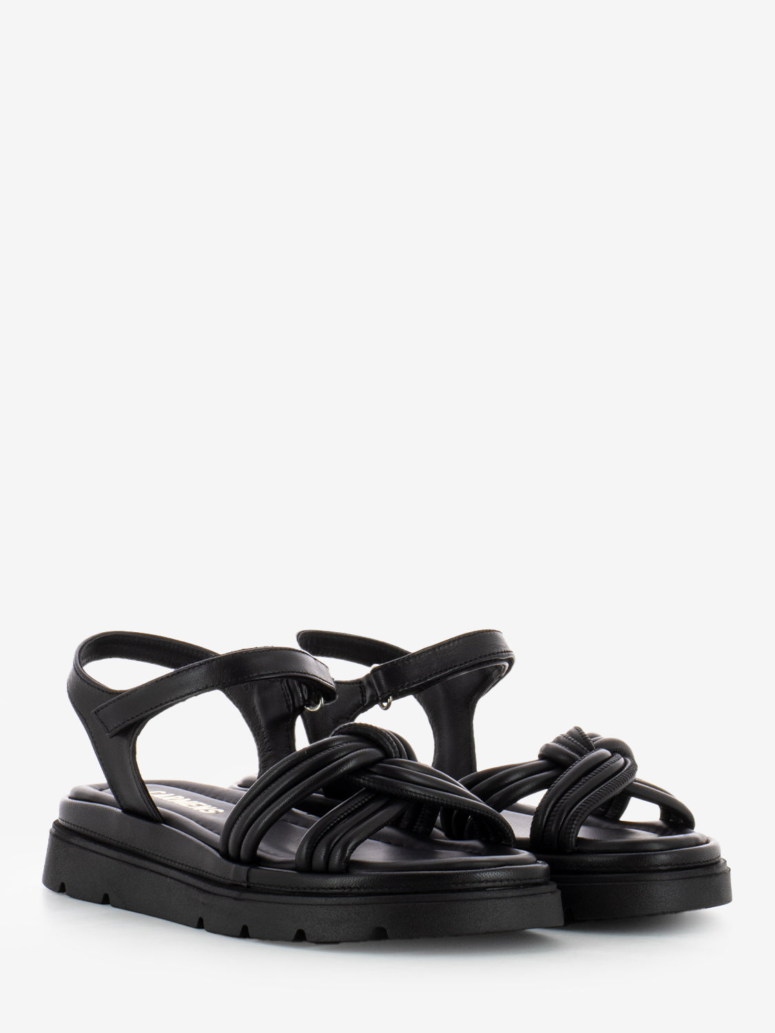 Sandali Thea Twist in pelle nero