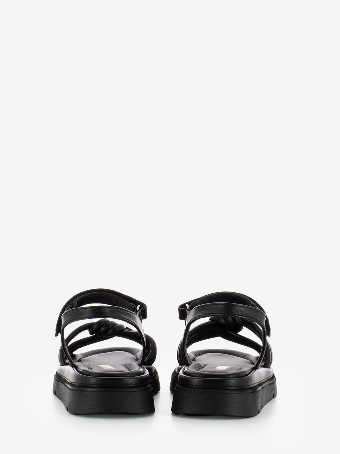 Sandali Thea Twist in pelle nero