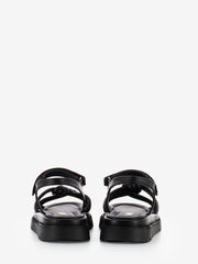 CARMENS - Sandali Thea Twist in pelle nero
