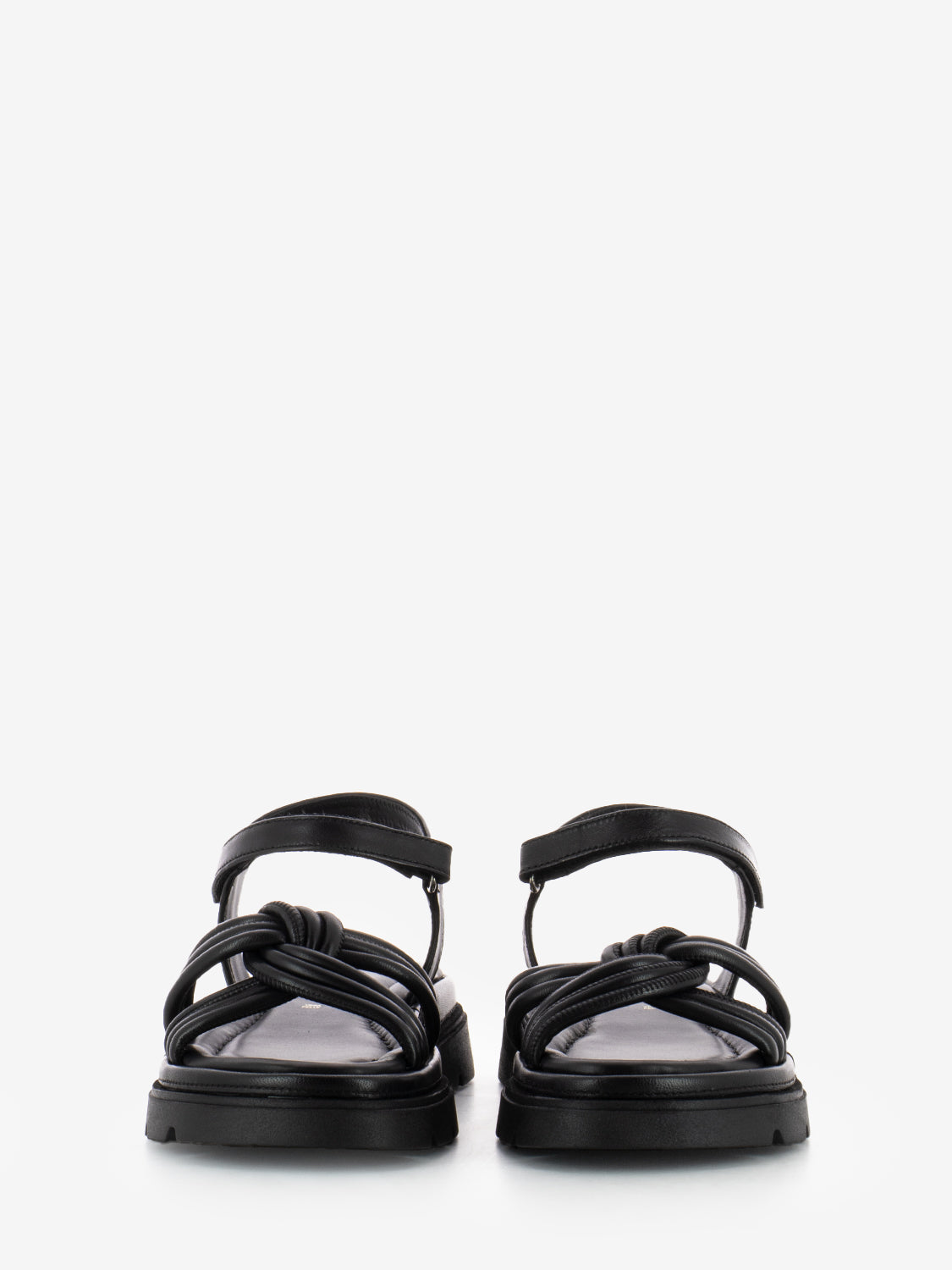Sandali Thea Twist in pelle nero