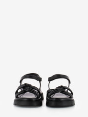 CARMENS - Sandali Thea Twist in pelle nero