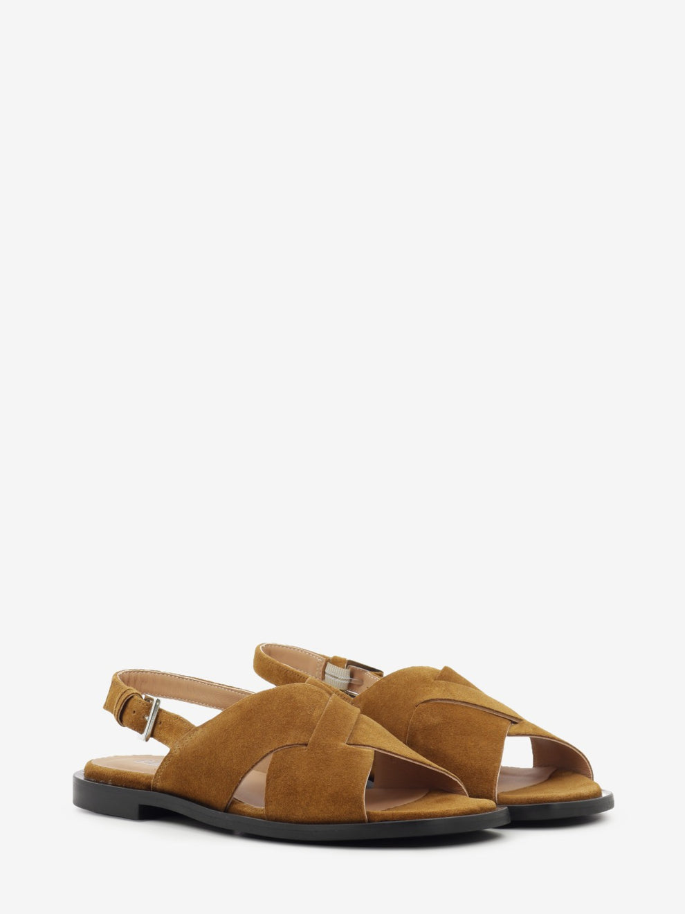 Brown suede sandal