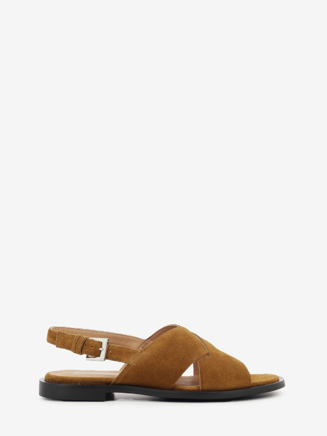Brown suede sandal