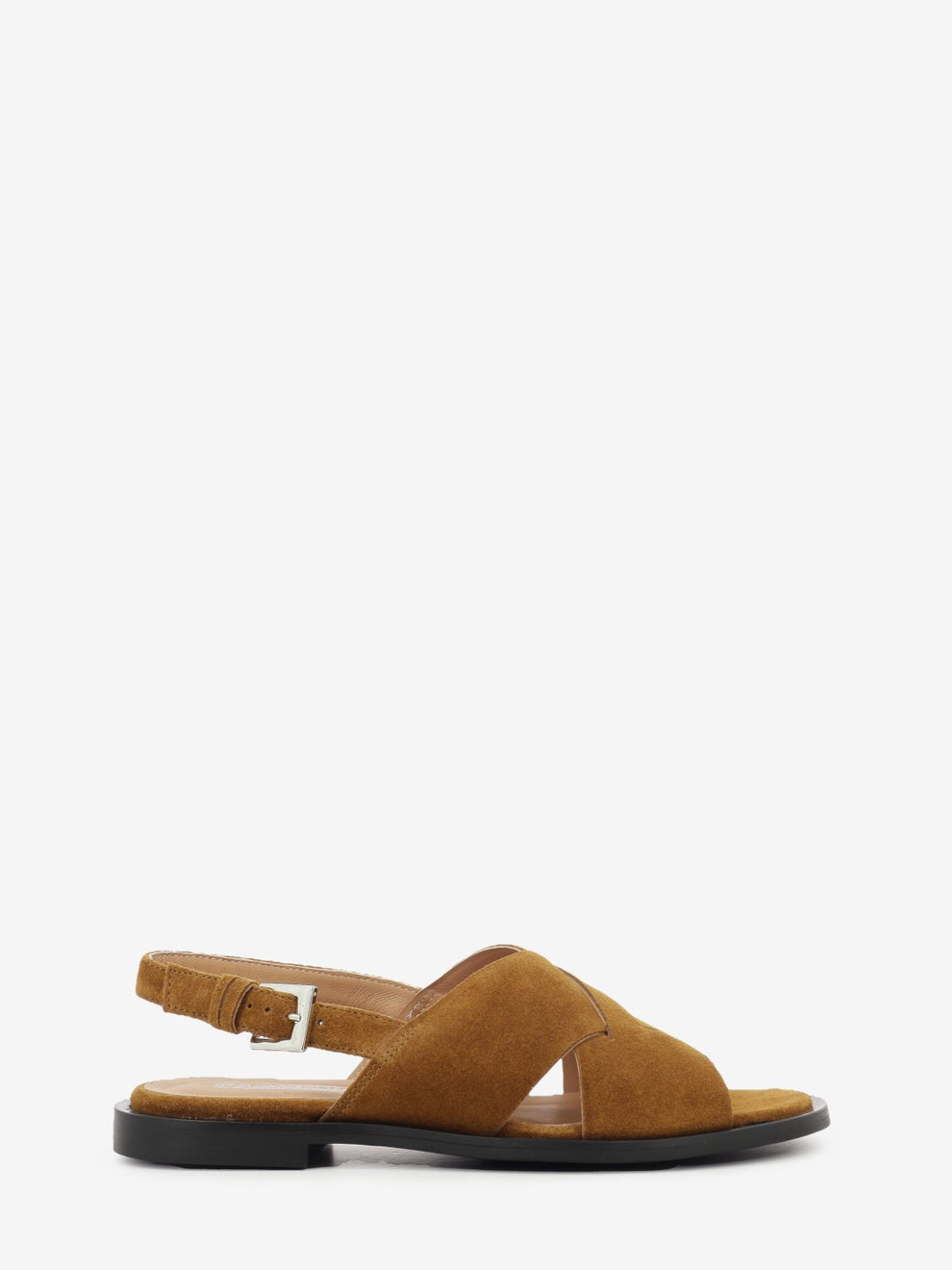 Brown suede sandal