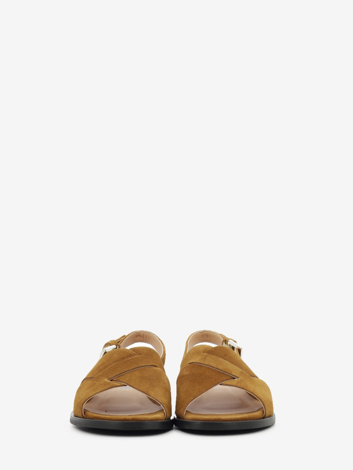 Brown suede sandal