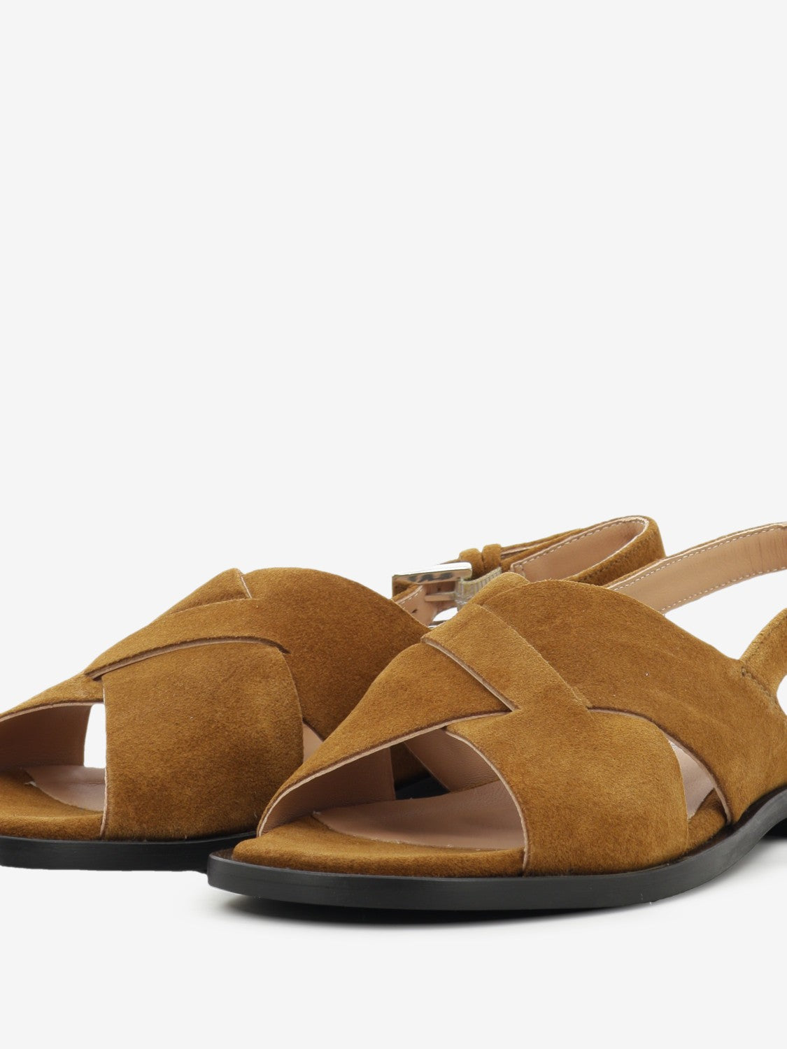 Brown suede sandal