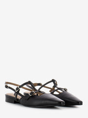 CARMENS - Slingback bassa a punta nera