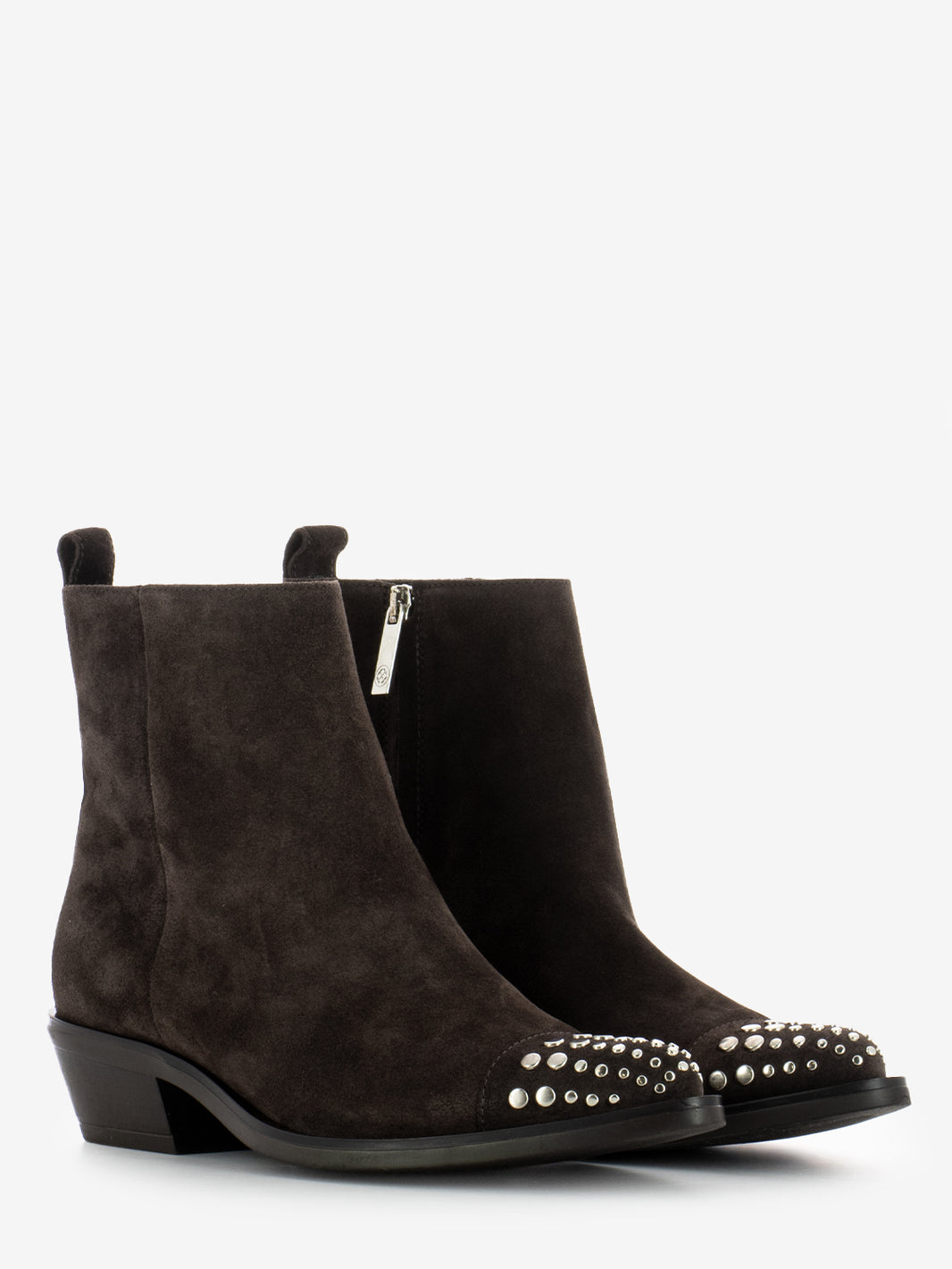 Stivali texani in camoscio moro