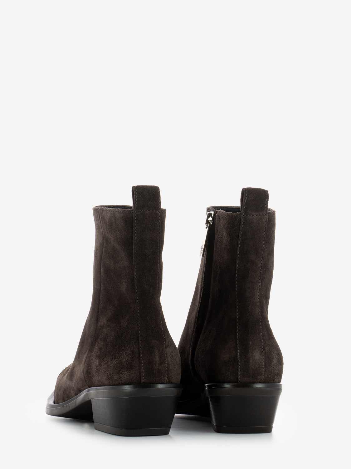 Stivali texani in camoscio moro