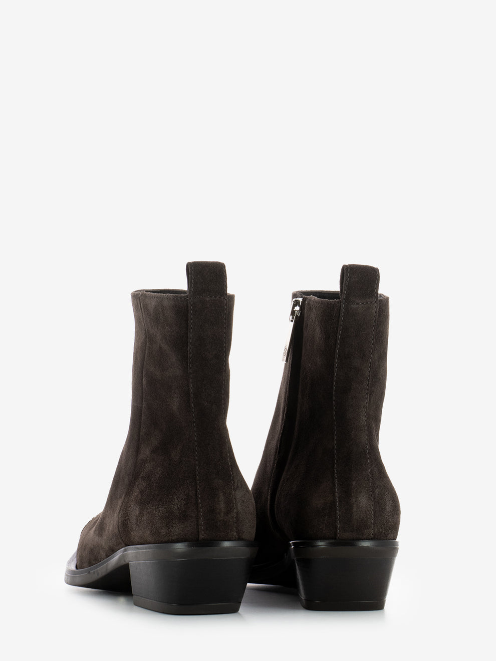 Stivali texani in camoscio moro