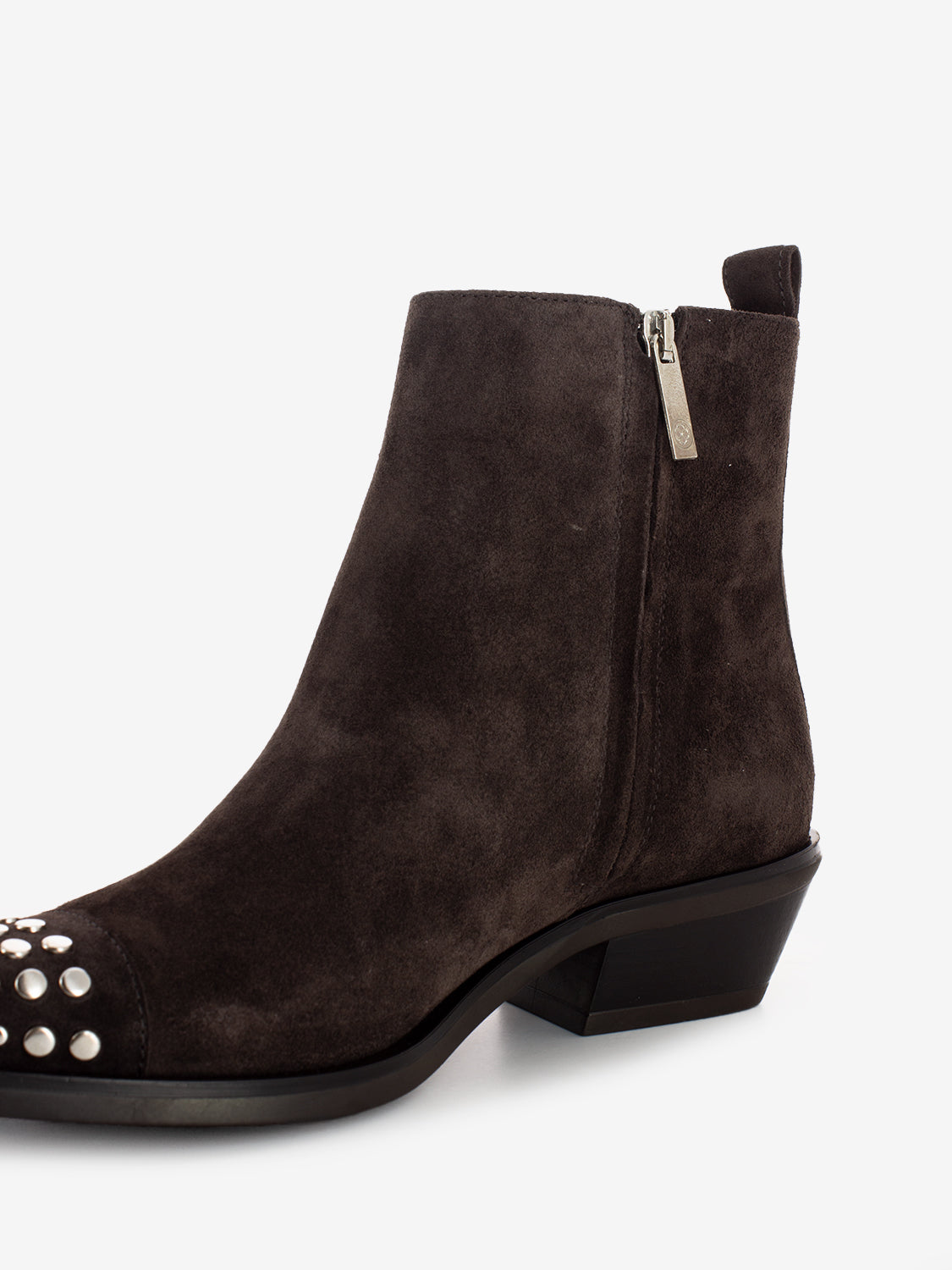 Stivali texani in camoscio moro