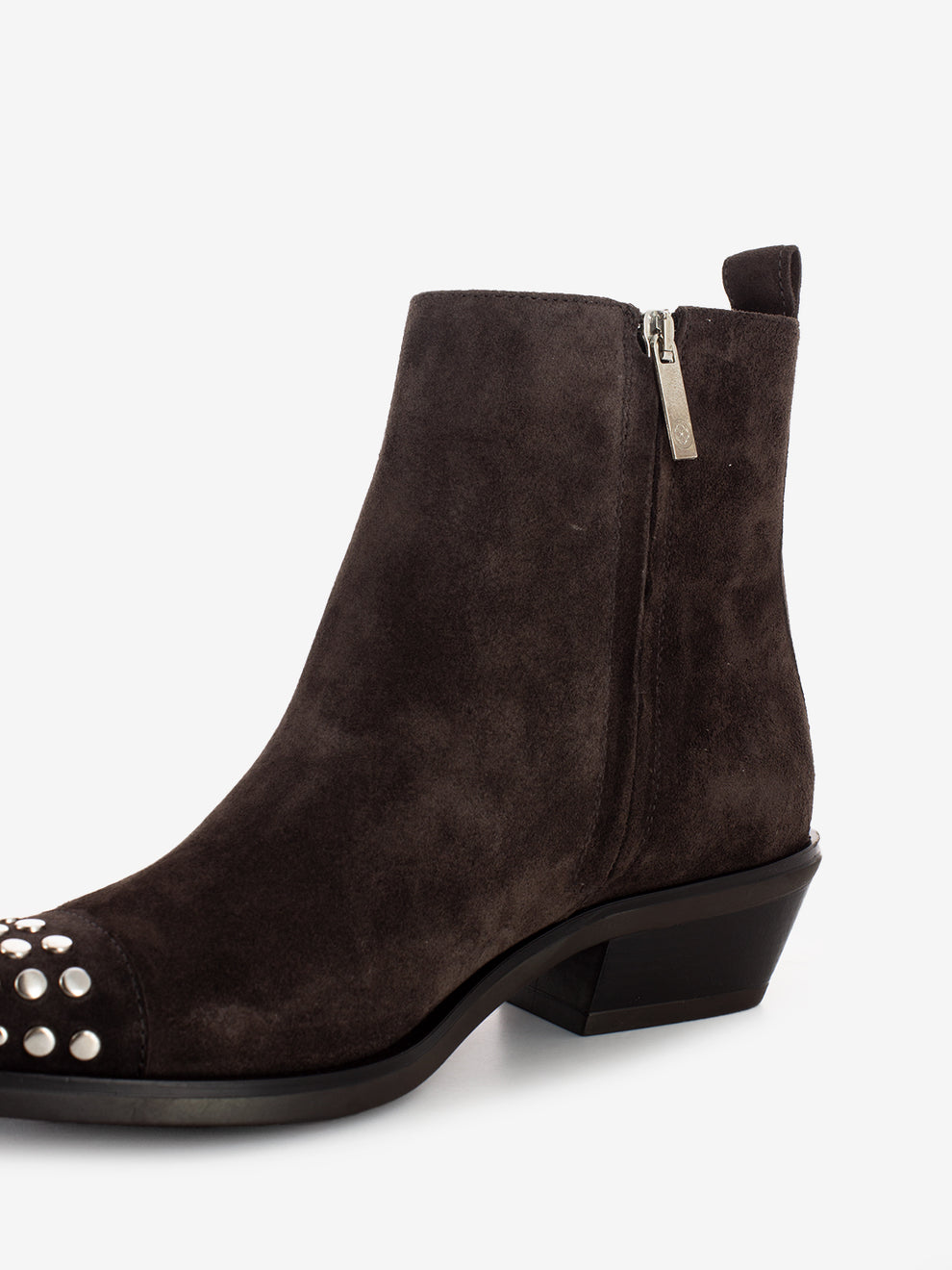 Stivali texani in camoscio moro