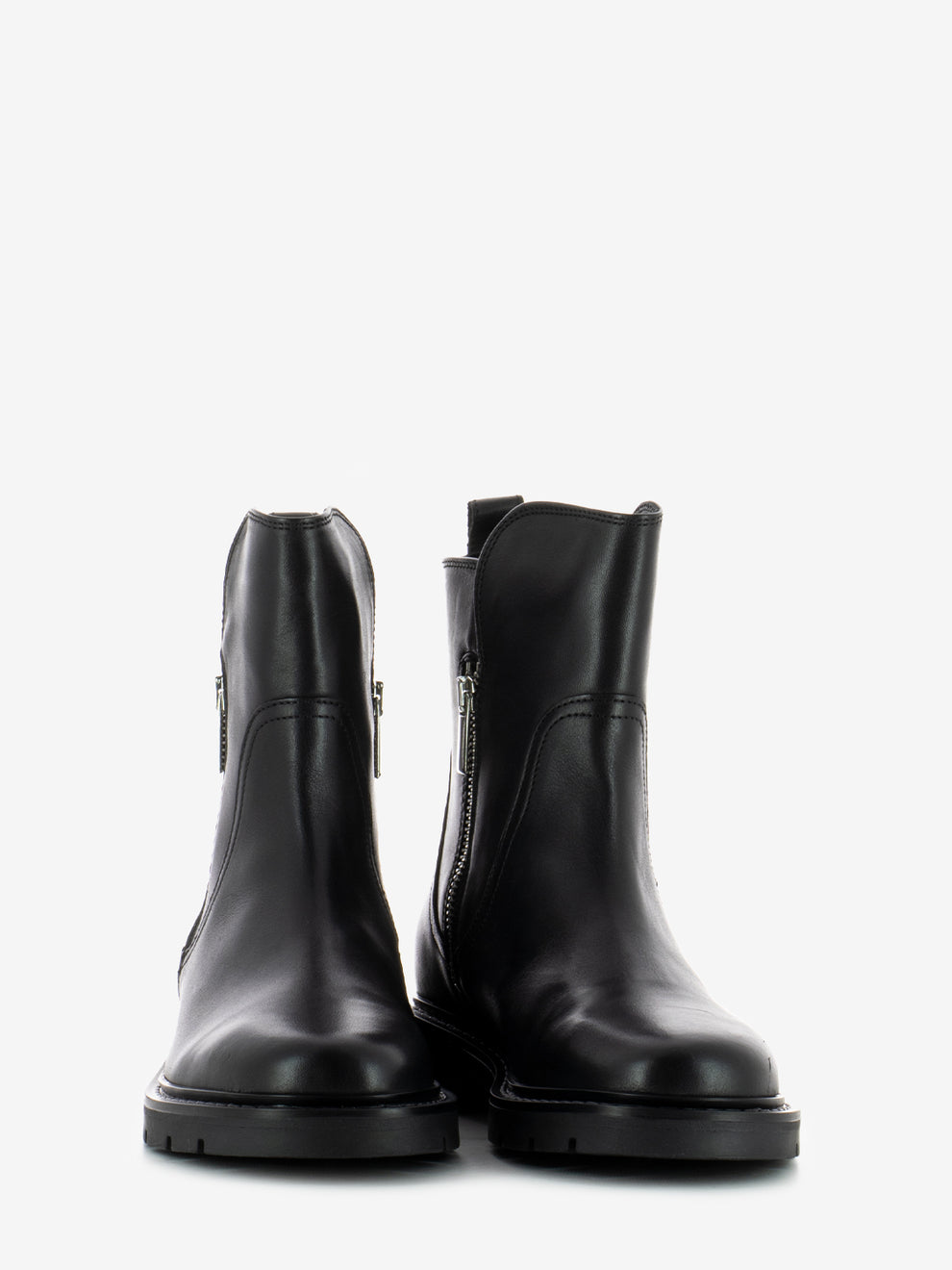 Pollock black zip brit ankle boots