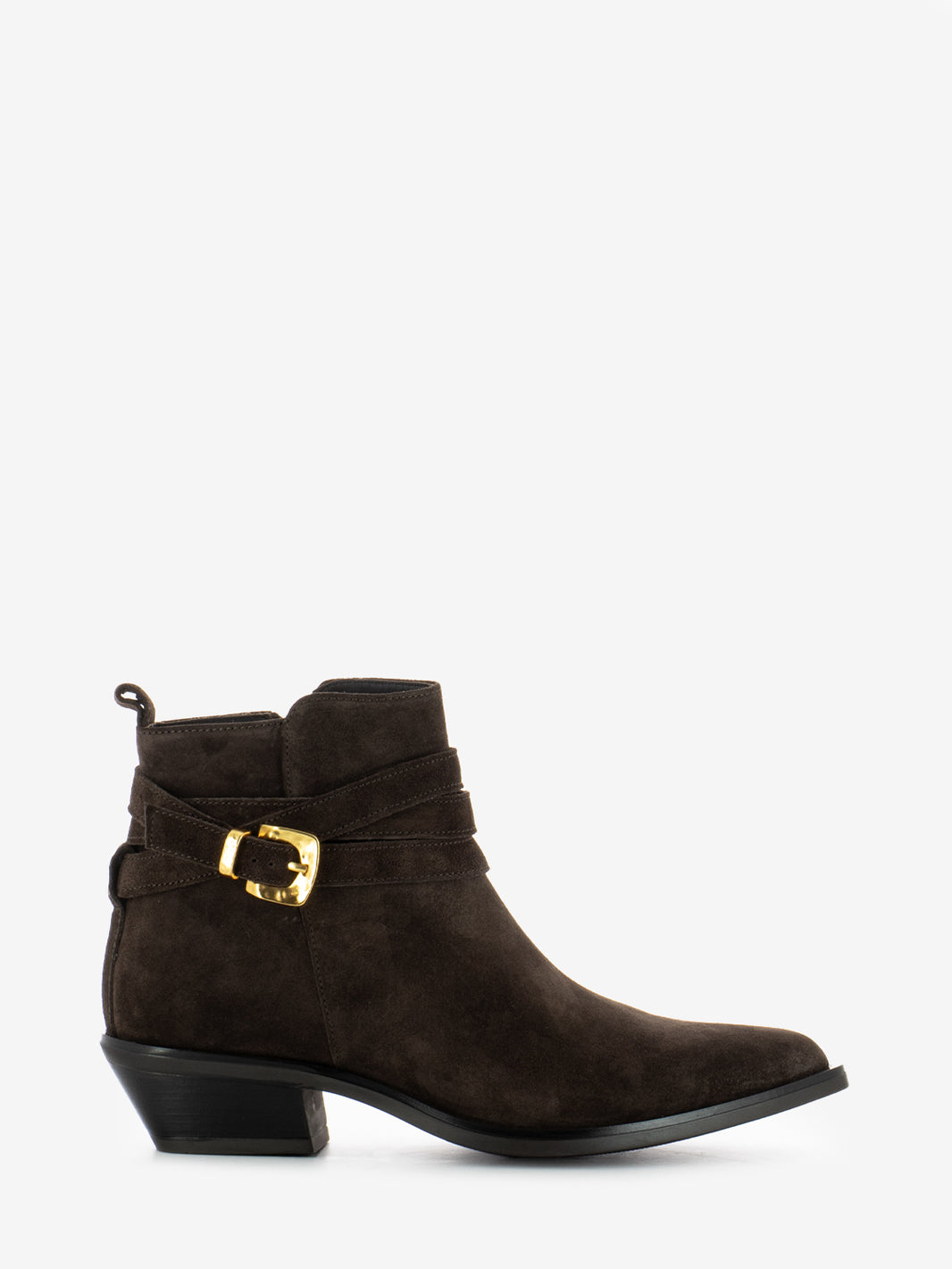 Kelly brown mousse wrap ankle boots