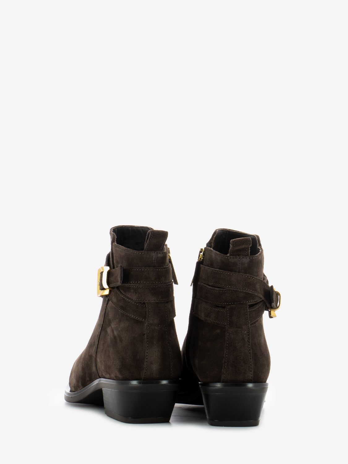 Kelly brown mousse wrap ankle boots