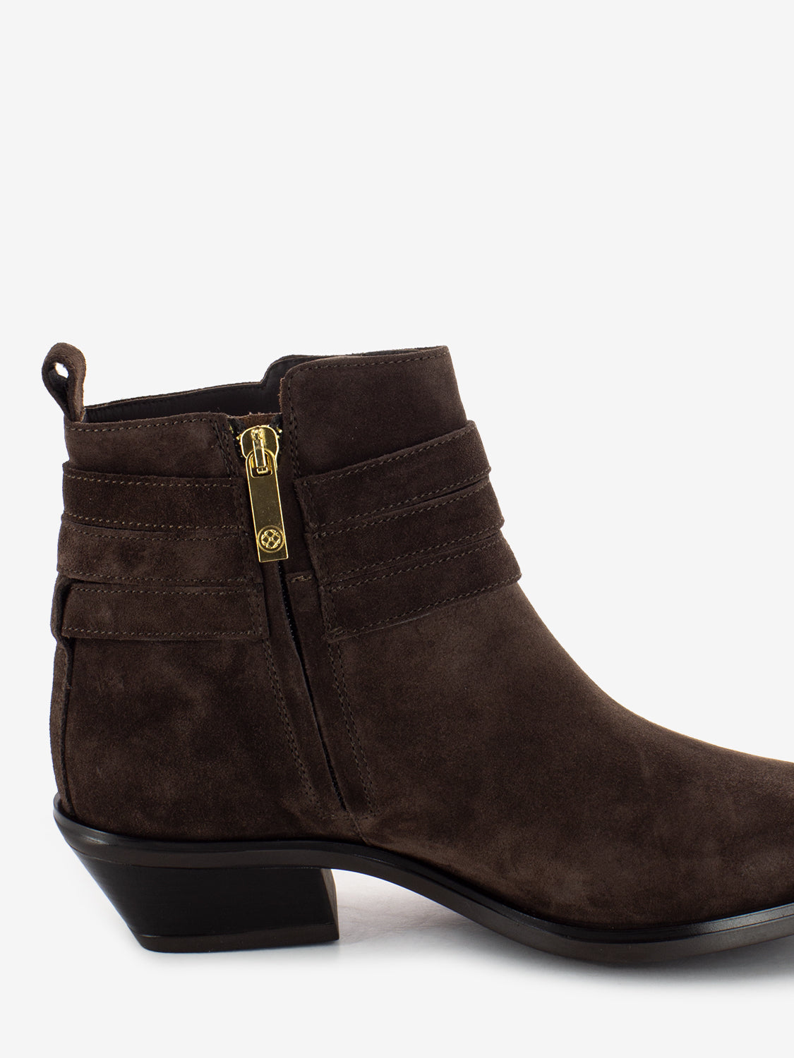 Kelly brown mousse wrap ankle boots