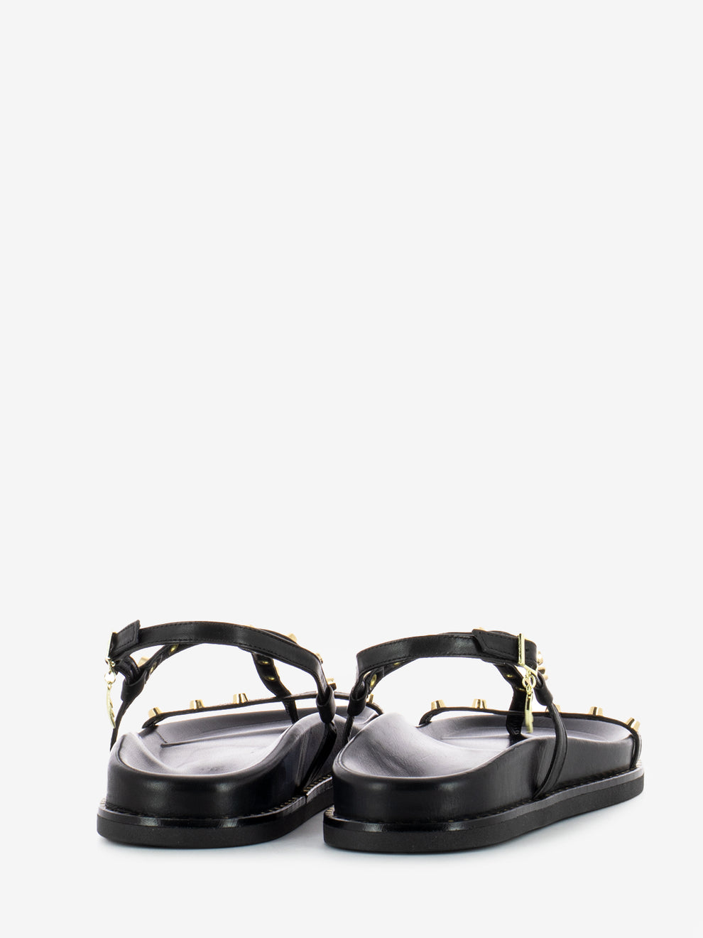 Black studded flip flop sandal