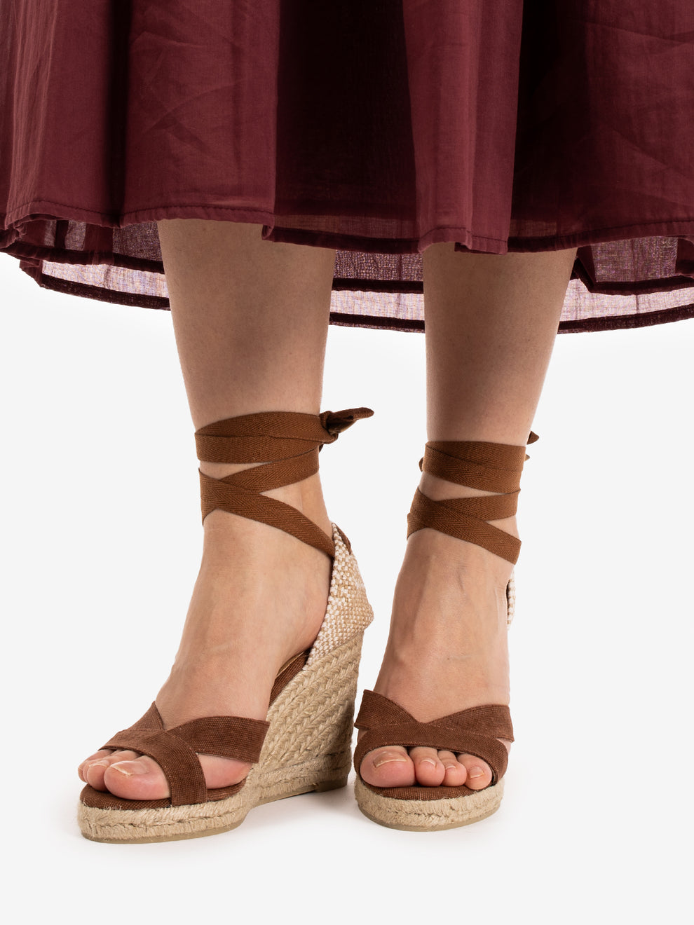 Sandali con zeppa Bailey pecan
