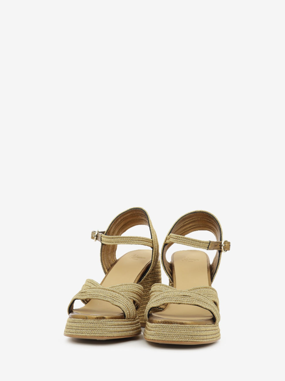 Gold heel sandal