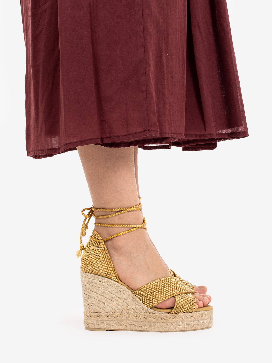 Ochre Becca wedge sandal