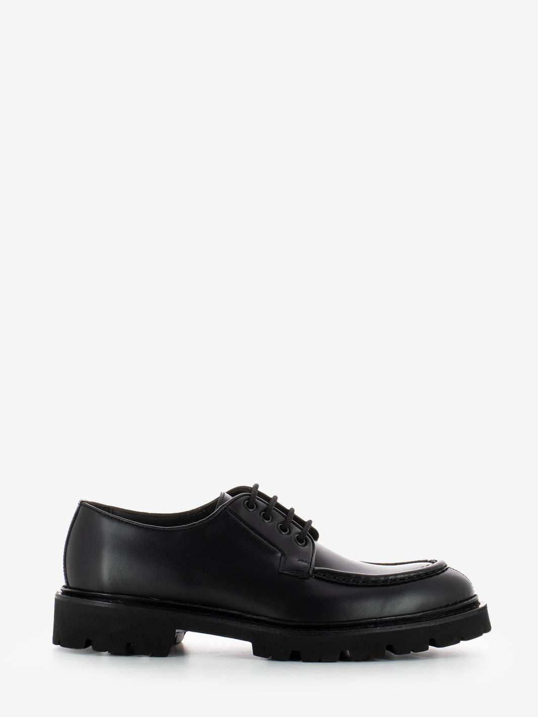Derby with black tank moc toe