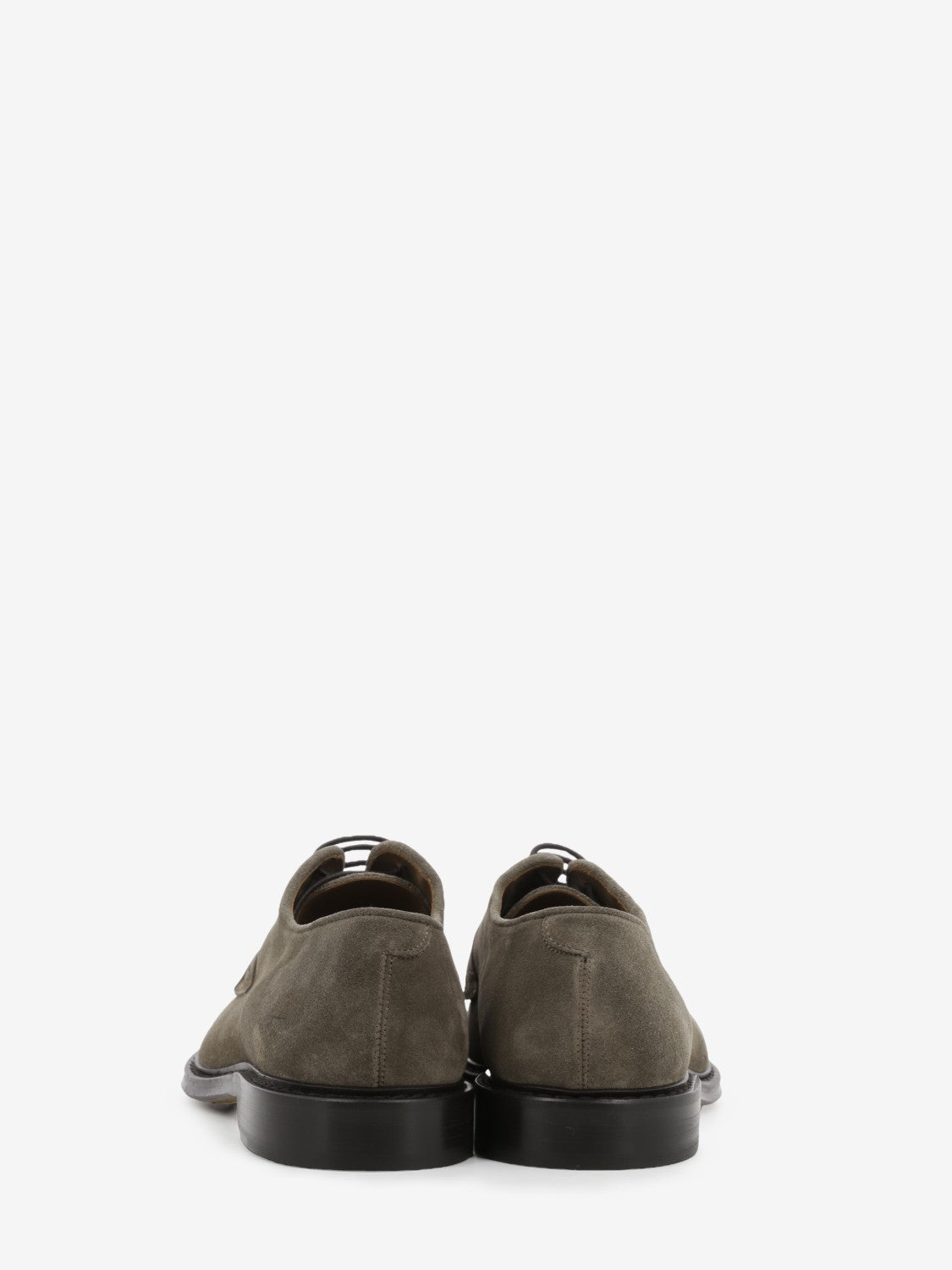 Dark brown suede derby