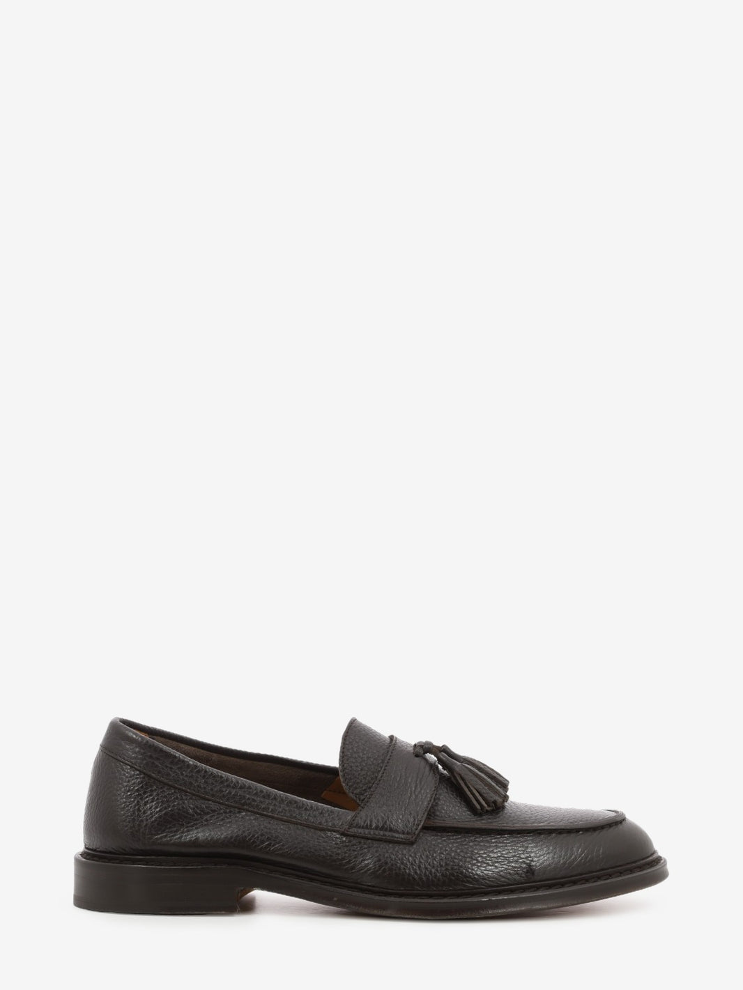Dark brown tassel loafers