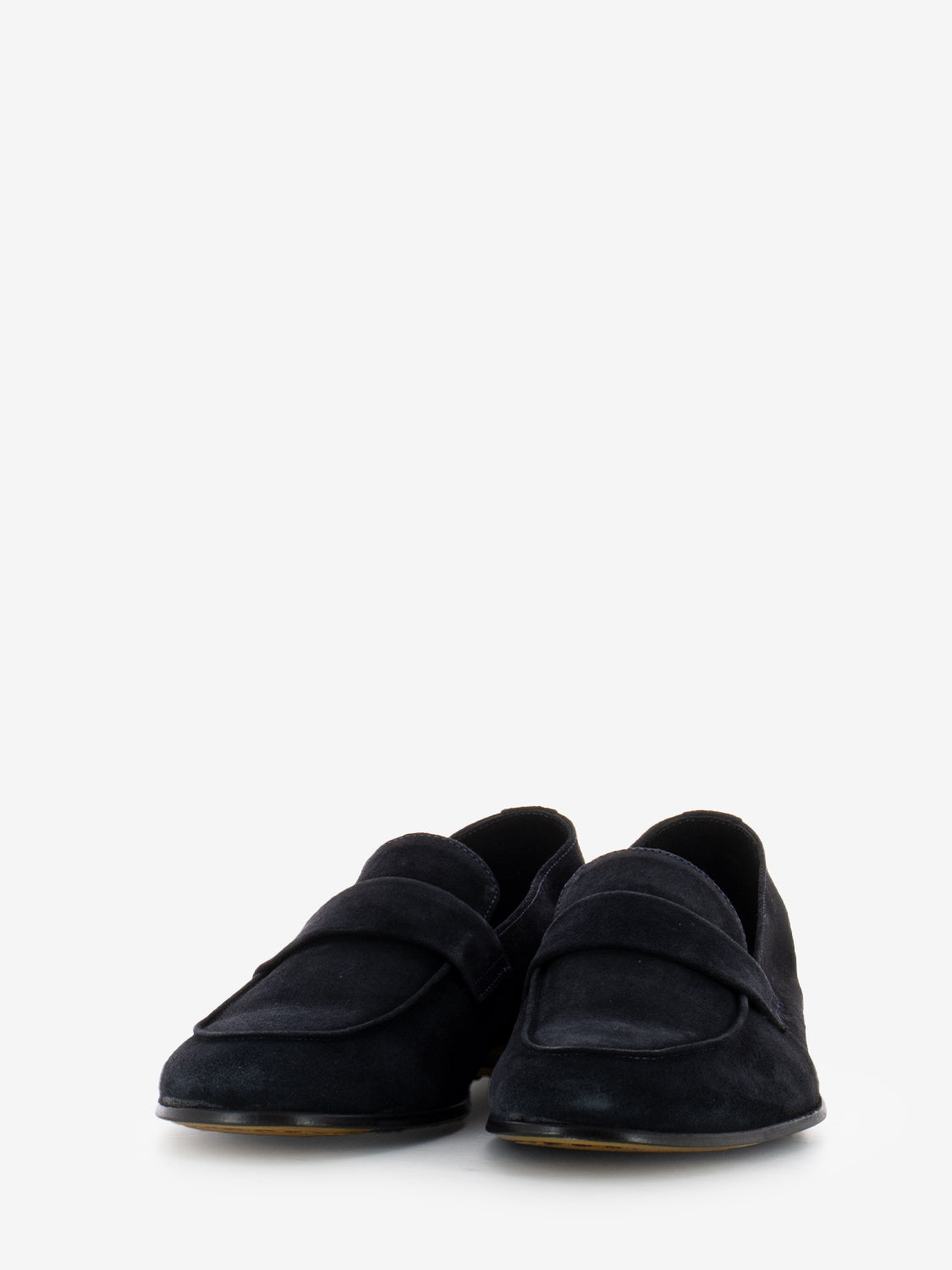 Mocassini in camoscio navy