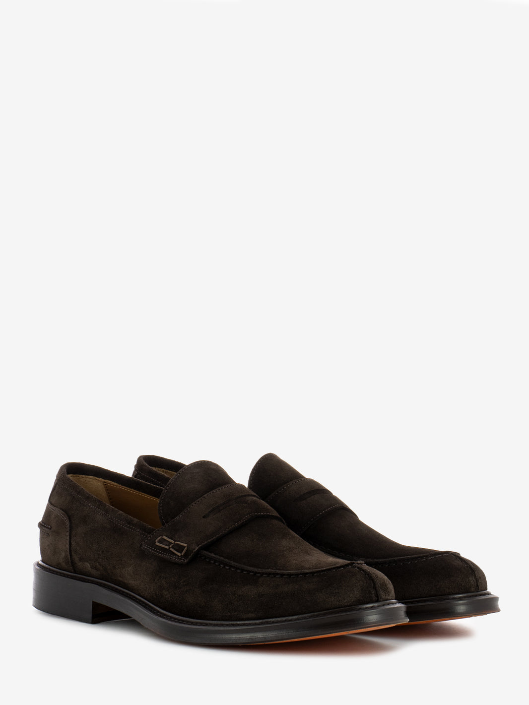 Dark brown suede moccasin