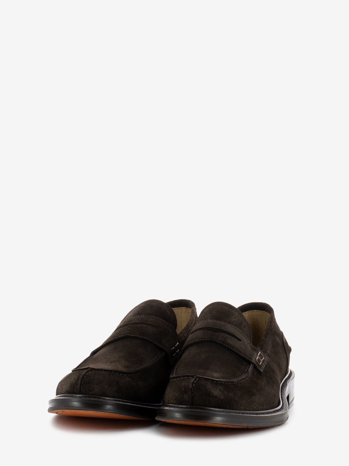 Mocassino in suede testa di moro